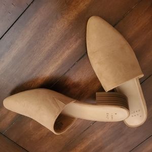 Camel colored mules- size 6.5
